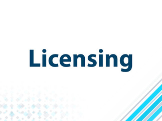 Licensing Modern Flat Design Blue Abstract Background