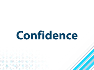 Confidence Modern Flat Design Blue Abstract Background