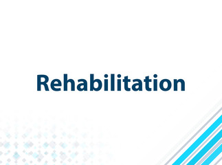 Rehabilitation Modern Flat Design Blue Abstract Background