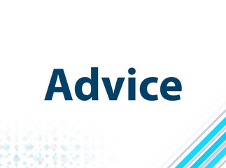 Advice Modern Flat Design Blue Abstract Background