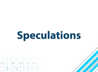 Speculations Modern Flat Design Blue Abstract Background