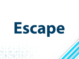 Escape Modern Flat Design Blue Abstract Background