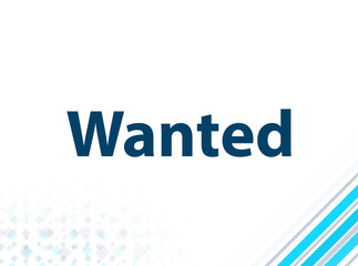 Wanted Modern Flat Design Blue Abstract Background