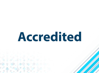 Accredited Modern Flat Design Blue Abstract Background