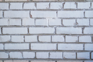 White brick wall texture used to make background suitable for interior and exterior.