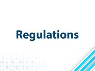 Regulations Modern Flat Design Blue Abstract Background
