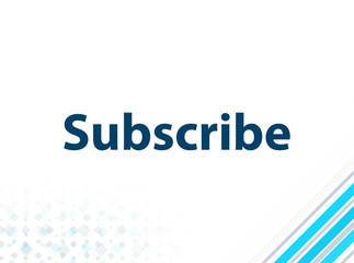 Subscribe Modern Flat Design Blue Abstract Background