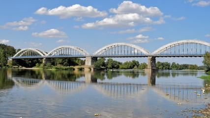 Naklejka premium Bridges and the Loire river