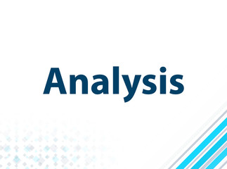 Analysis Modern Flat Design Blue Abstract Background