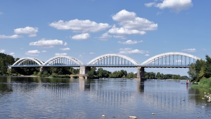 Fototapeta na wymiar Bridges and the Loire river