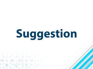 Suggestion Modern Flat Design Blue Abstract Background