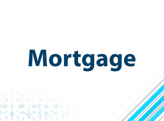 Mortgage Modern Flat Design Blue Abstract Background