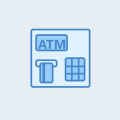 ATM icon on thewhite background