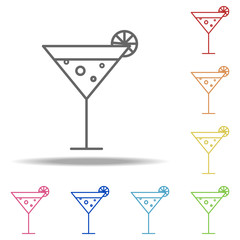 cocktail icon. Elements of Alcohol drink in multi colored icons. Simple icon for websites, web design, mobile app, info graphics