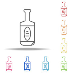bottle of tequila icon. Elements of Alcohol drink in multi colored icons. Simple icon for websites, web design, mobile app, info graphics