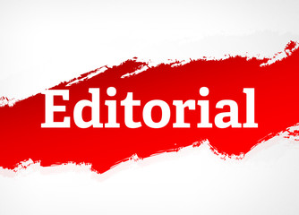 Editorial Red Brush Abstract Background Illustration