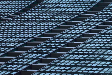 skyscraper section isolated