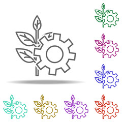 green technology outline icon. Elements of Ecology in multi color style icons. Simple icon for websites, web design, mobile app, info graphics