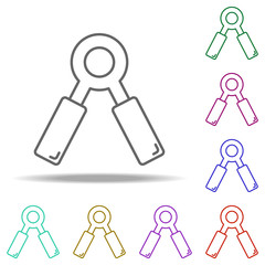 manual expander outline icon. Elements of Sport in multi color style icons. Simple icon for websites, web design, mobile app, info graphics