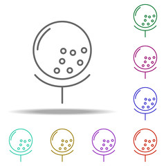golf ball outline icon. Elements of Sport in multi color style icons. Simple icon for websites, web design, mobile app, info graphics