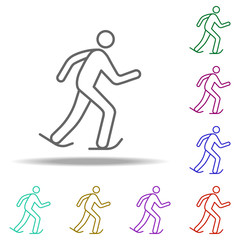 skater outline icon. Elements of Sport in multi color style icons. Simple icon for websites, web design, mobile app, info graphics