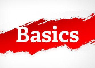Basics Red Brush Abstract Background Illustration