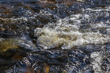 turbulent water