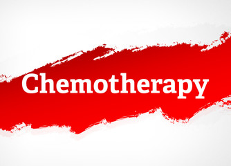 Chemotherapy Red Brush Abstract Background Illustration