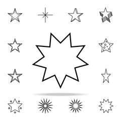 star line icon. Web icons universal set for web and mobile