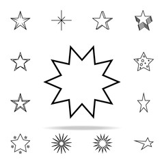 star line icon. Web icons universal set for web and mobile