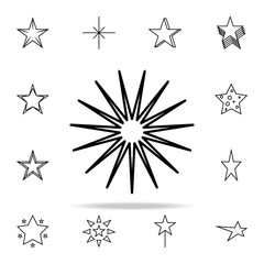 star line icon. Web icons universal set for web and mobile