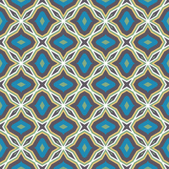 Ethnic geometric pattern in repeat. Fabric print. Seamless background, mosaic ornament, retro style. 