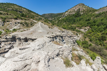 Rock formation The Stone Dolls of Kuklica near town of Kratovo, Republic of Macedonia