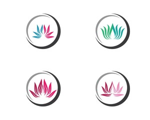 Fototapeta premium Beauty flower logo illustration