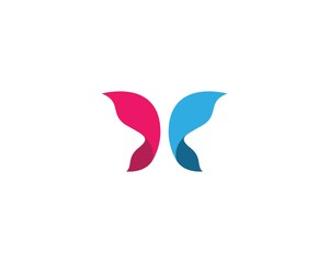 Butterfly logo illustration