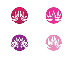 Beauty flower logo illustration
