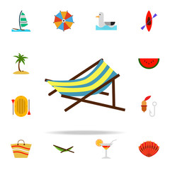 beach table flat icon. Summer icons universal set for web and mobile