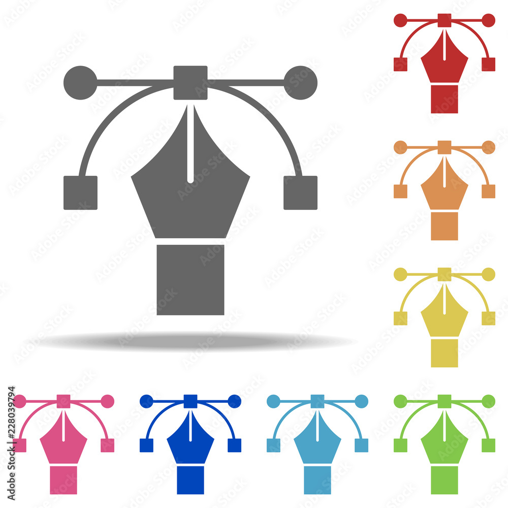 Poster pen editing icon. elements of web in multi color style icons. simple icon for websites, web design, 