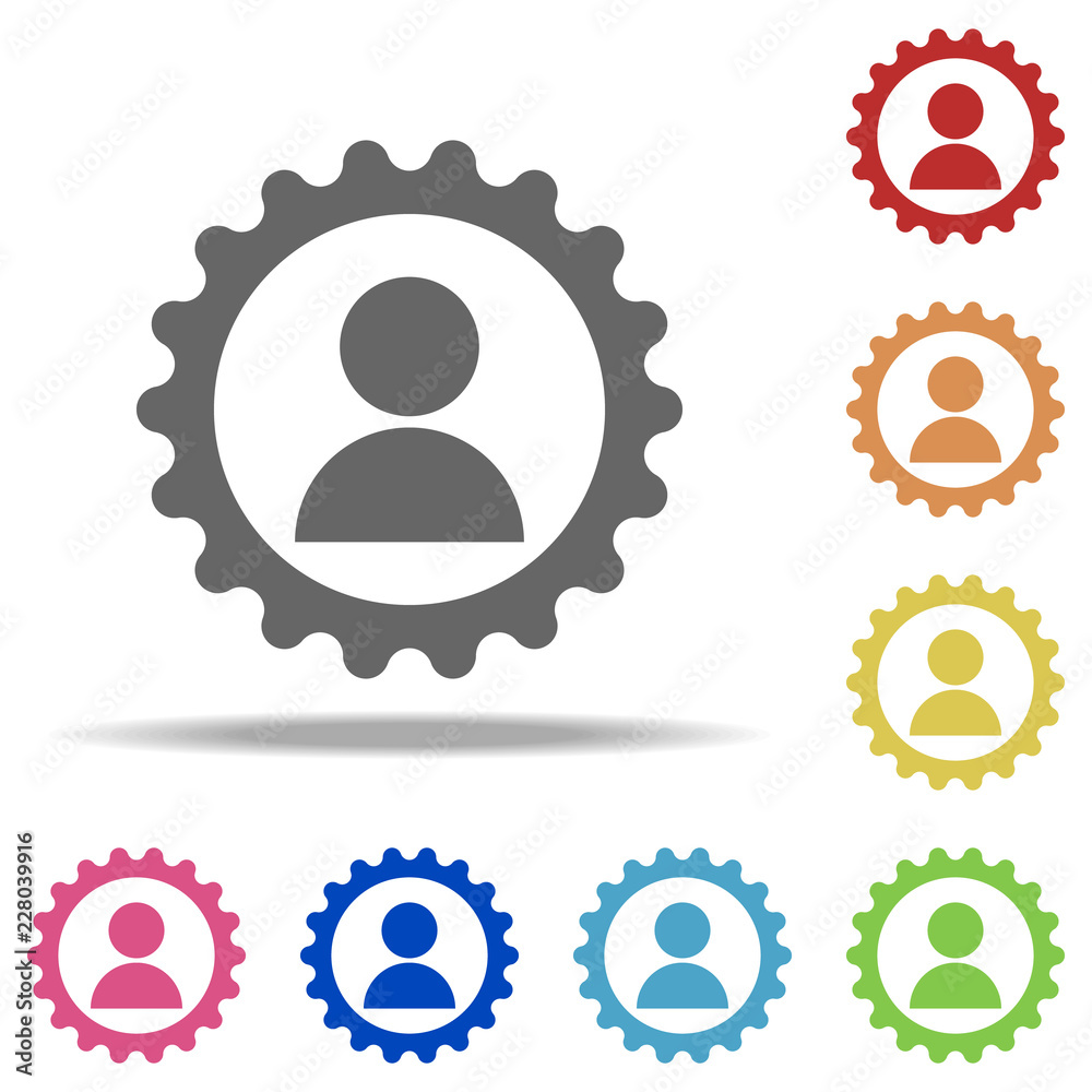 Aufkleber contact setup icon. elements of web in multi color style icons. simple icon for websites, web design