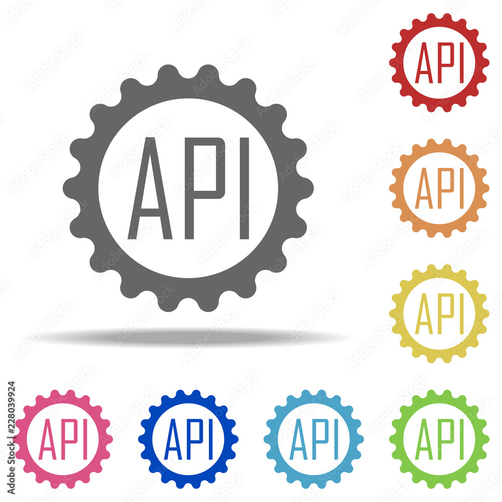 Poster api setup icon. elements of web in multi color style icons. simple icon for websites, web design, mo