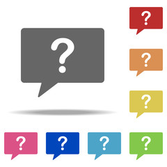 question icon. Elements of web in multi color style icons. Simple icon for websites, web design, mobile app, info graphics