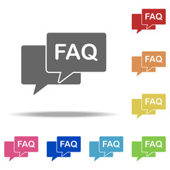 FAQ conversation icon. Elements of web in multi color style icons. Simple icon for websites, web design, mobile app, info graphics