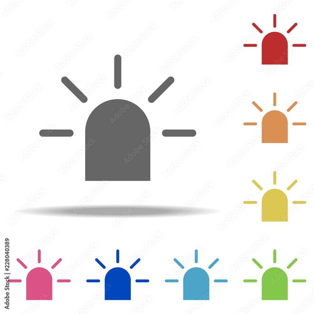 Poster siren icon. elements of web in multi color style icons. simple icon for websites, web design, mobile