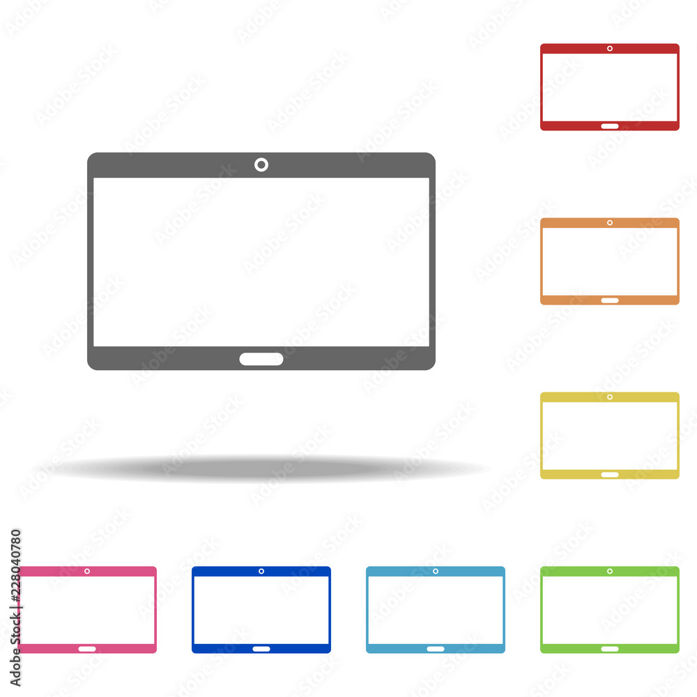 Poster the tablet icon. elements of web in multi color style icons. simple icon for websites, web design, m