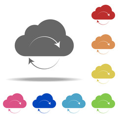cloud synchronization icon. Elements of web in multi color style icons. Simple icon for websites, web design, mobile app, info graphics