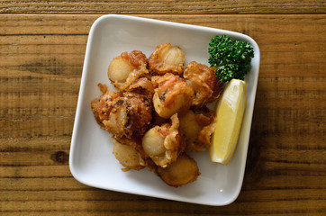 ホタテの唐揚げ