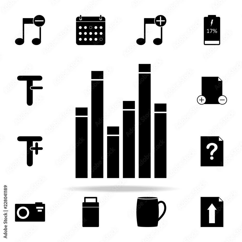 Poster bar chart icon. web icons universal set for web and mobile