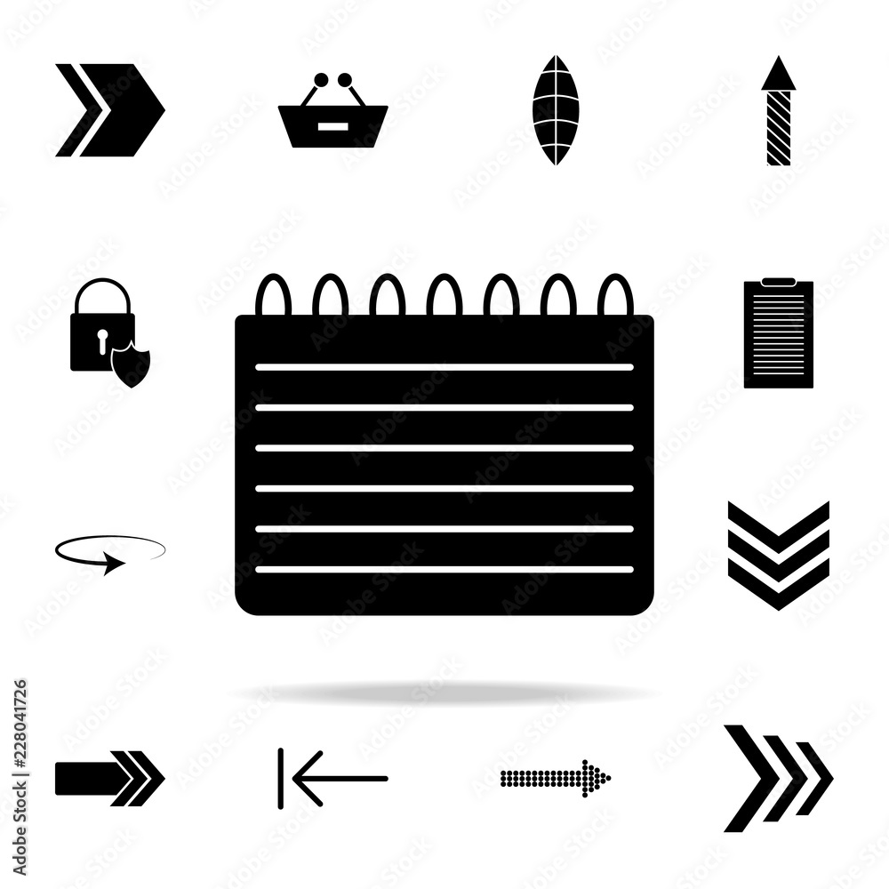 Aufkleber notebook icon. web icons universal set for web and mobile