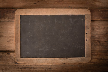Vintage Chalkboard with Wooden Frame, Blank for Text