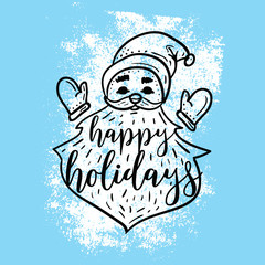 Merry Christmas typography.